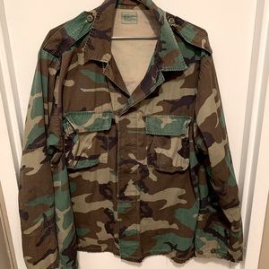 Vintage army camouflage jacket size XL-Long